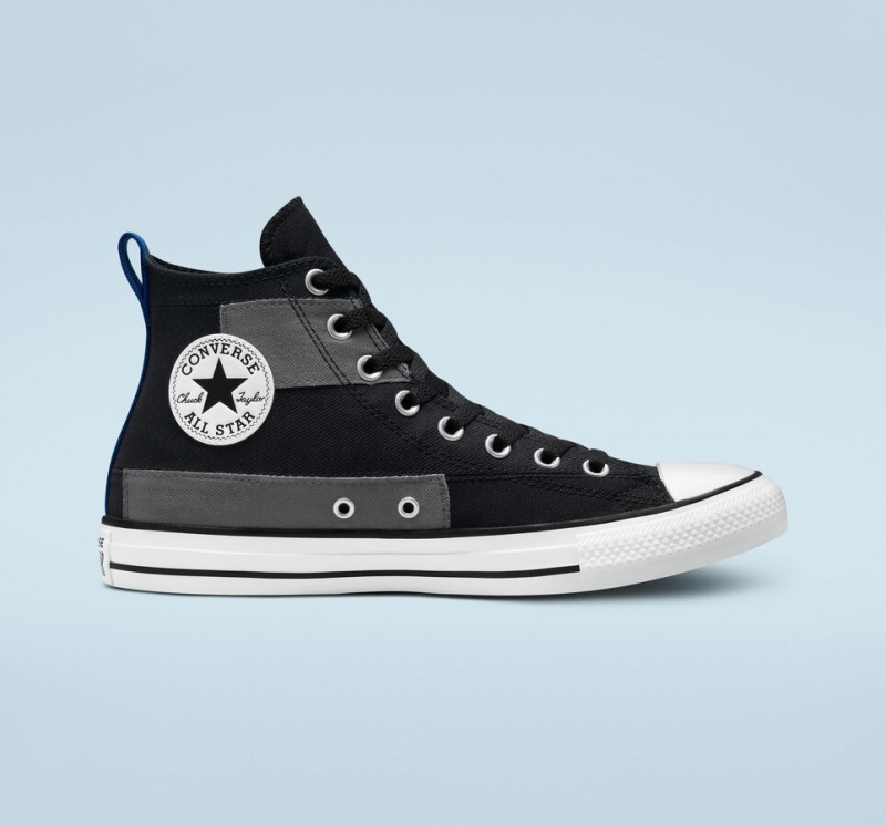 Converse Chuck Taylor All Star Desert Patchwork Pretas Azuis Branco | 5941-RDZBQ