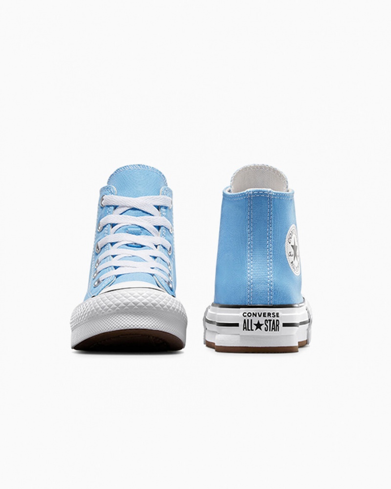 Converse Chuck Taylor All Star EVA Lift Plataforma Seasonal Color Azuis Branco Pretas | 2751-VWKHS