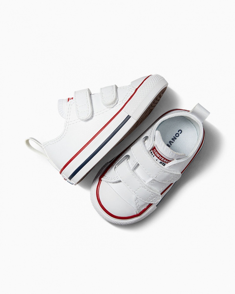 Converse Chuck Taylor All Star Easy-On Couro Branco | 6782-TKIPR