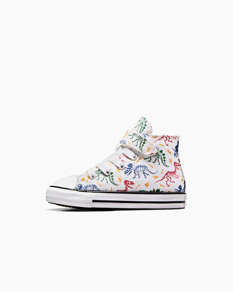 Converse Chuck Taylor All Star Easy-On Dinos Branco Vermelhas Verdes | 4762-ELFPQ