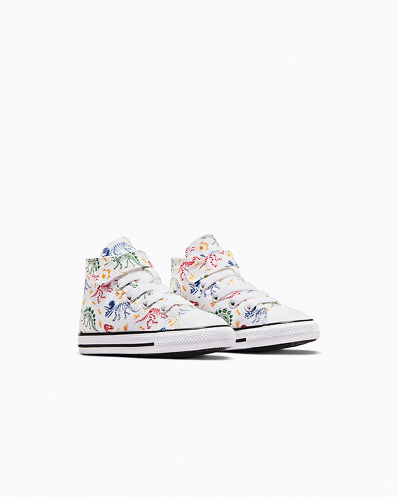 Converse Chuck Taylor All Star Easy-On Dinos Branco Vermelhas Verdes | 4762-ELFPQ