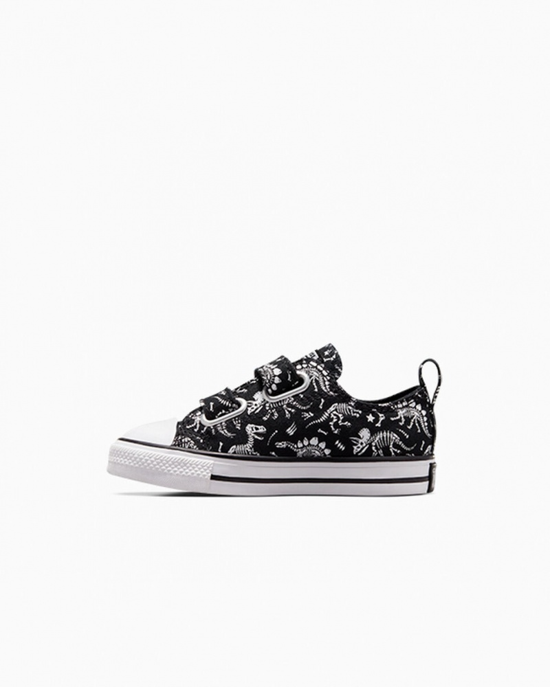 Converse Chuck Taylor All Star Easy-On Dinos Pretas Branco Branco | 9783-NTRCO