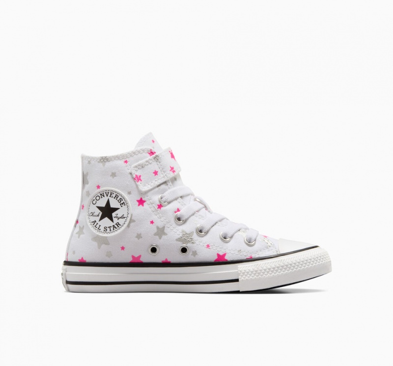 Converse Chuck Taylor All Star Easy On Sparkle Branco Rosa Branco | 5408-VJCFW