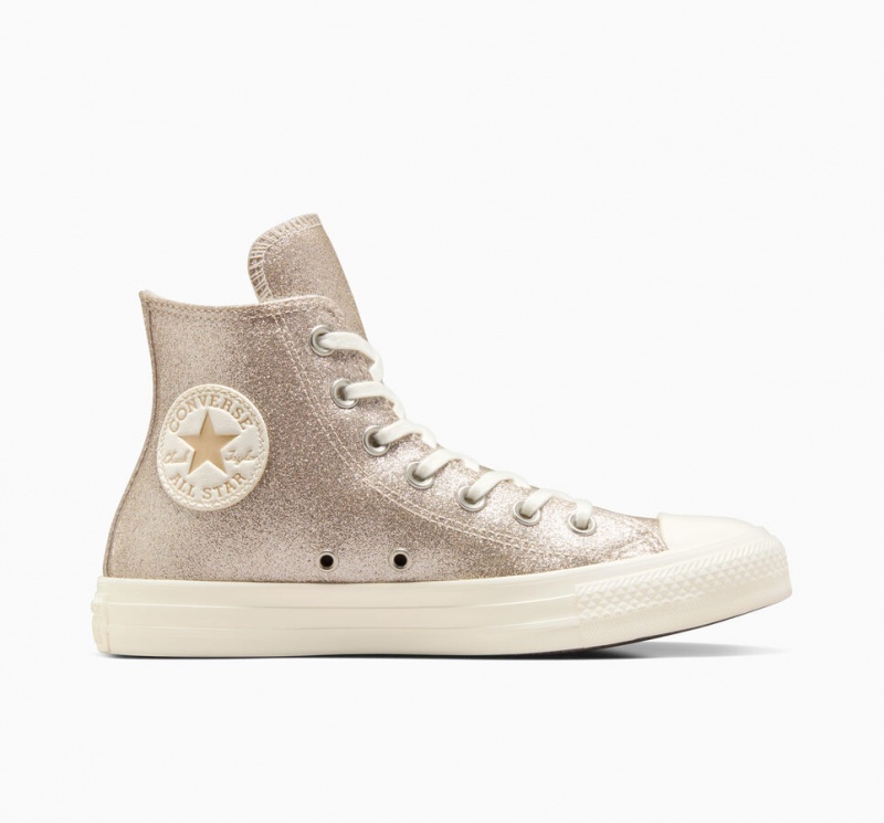 Converse Chuck Taylor All Star Glitter Luz Douradas | 7068-XIWFS