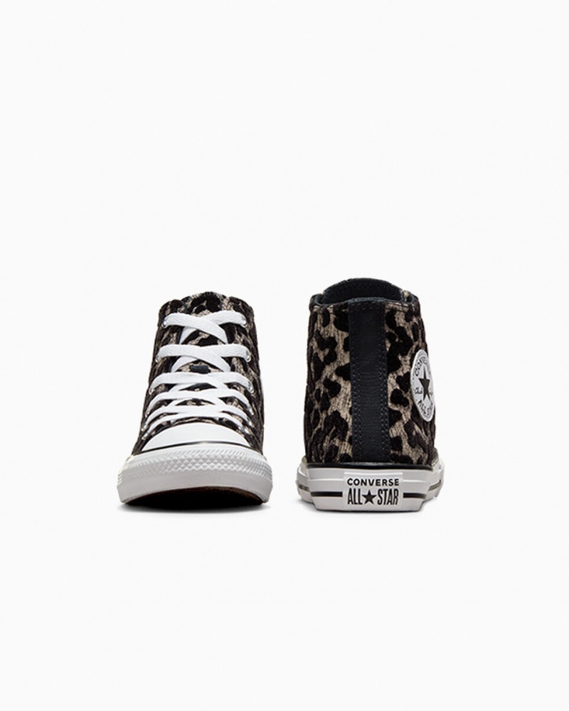 Converse Chuck Taylor All Star Leopard Luz Pretas Branco | 5829-ZAVHL