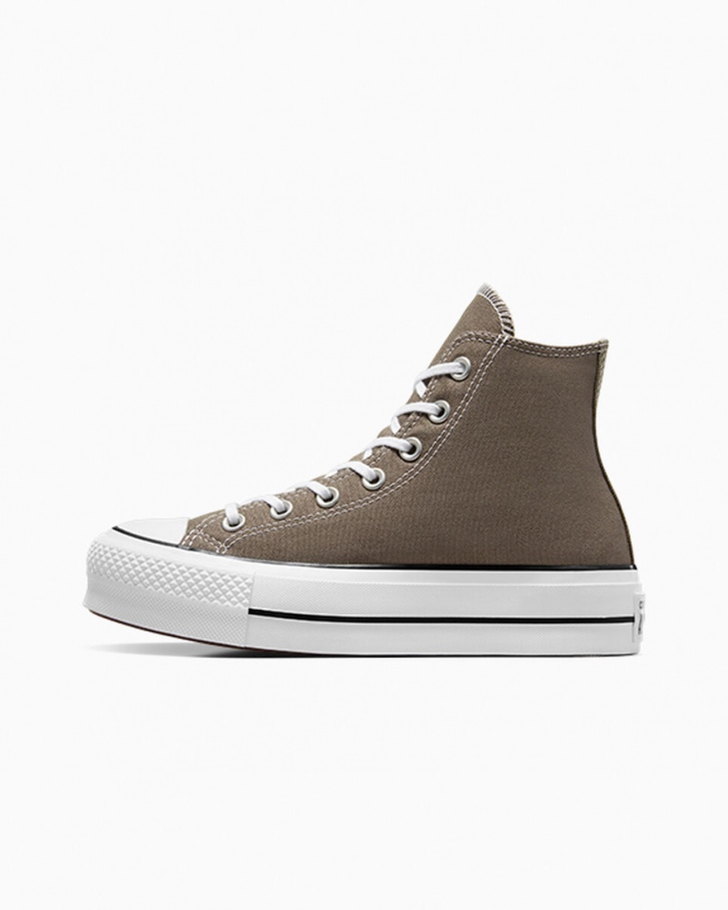 Converse Chuck Taylor All Star Lift Plataforma Branco Pretas | 8095-OFPUJ