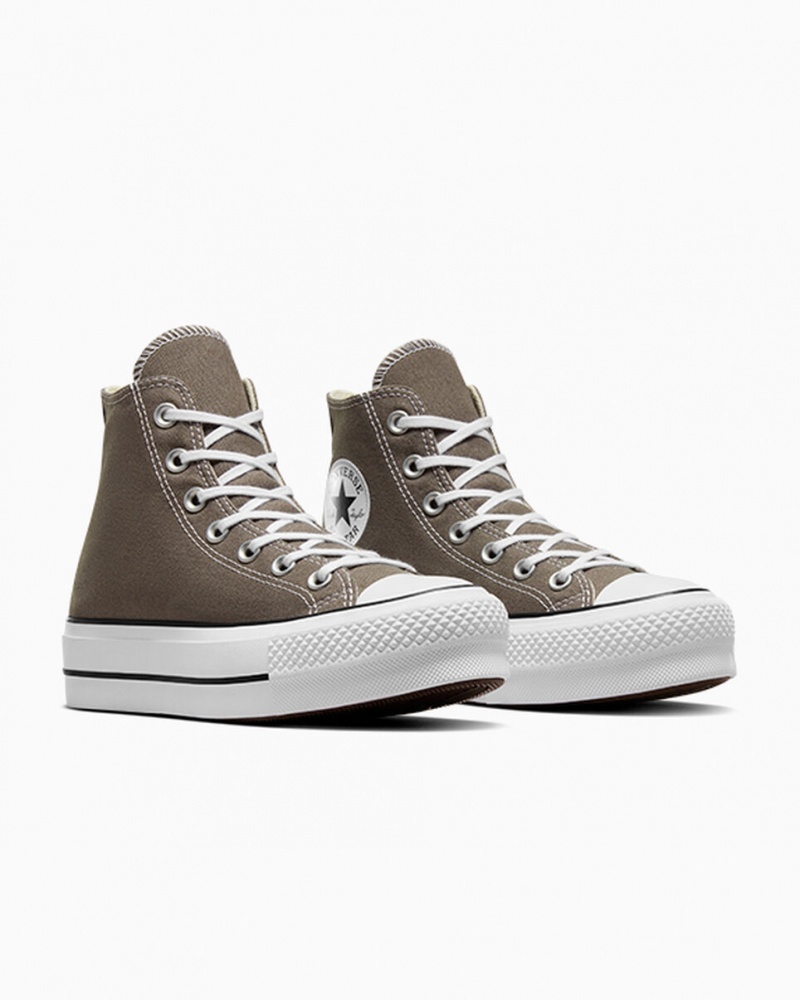 Converse Chuck Taylor All Star Lift Plataforma Branco Pretas | 8095-OFPUJ