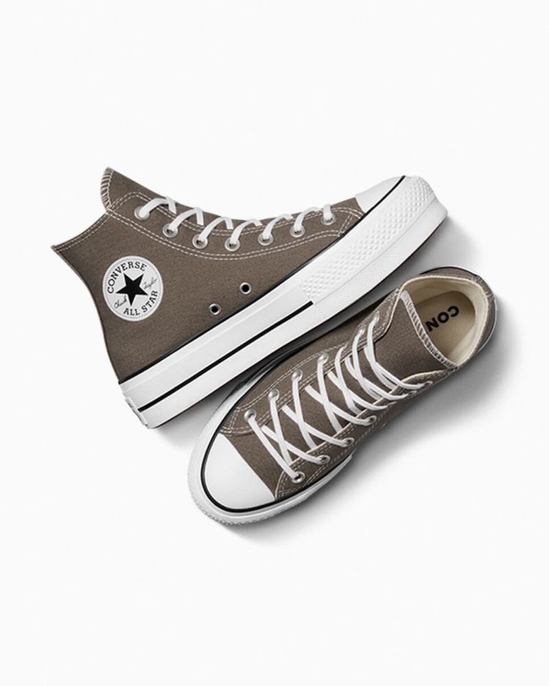 Converse Chuck Taylor All Star Lift Plataforma Branco Pretas | 8095-OFPUJ