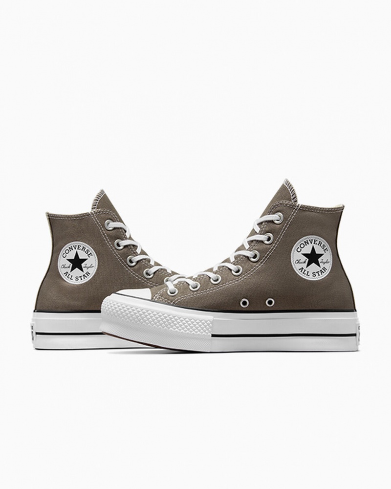 Converse Chuck Taylor All Star Lift Plataforma Branco Pretas | 8095-OFPUJ