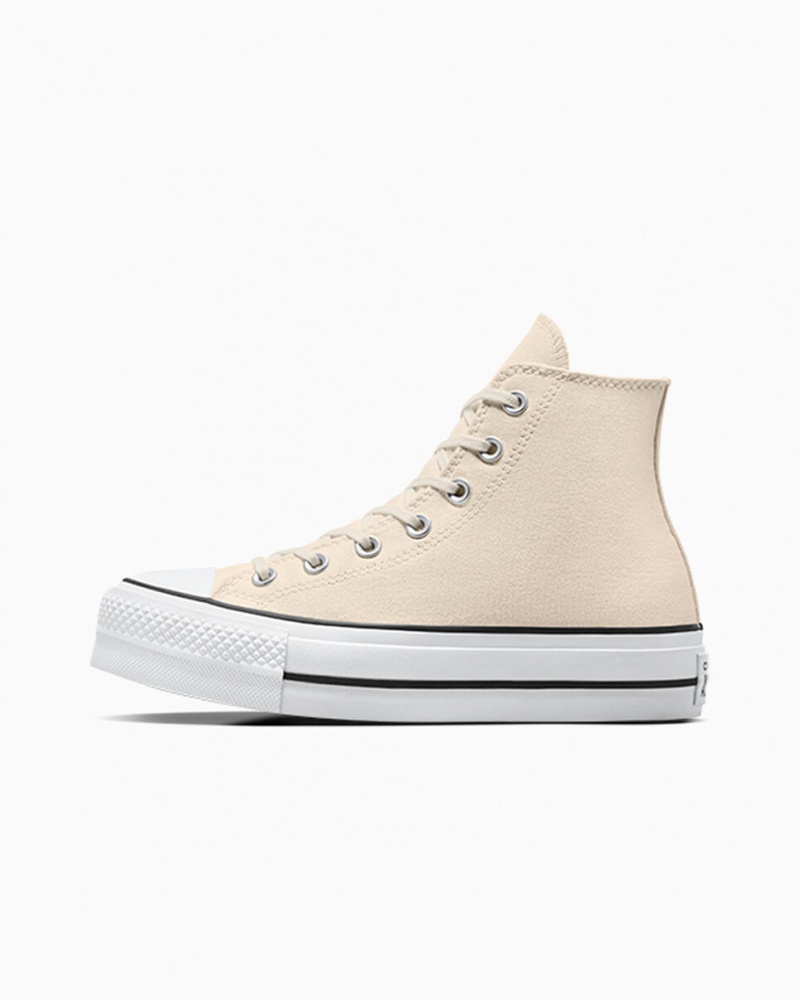 Converse Chuck Taylor All Star Lift Plataforma Branco Pretas | 1873-ZJPRO