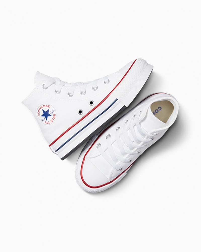 Converse Chuck Taylor All Star Lift Plataforma Branco Azul Marinho | 2467-QXLFN