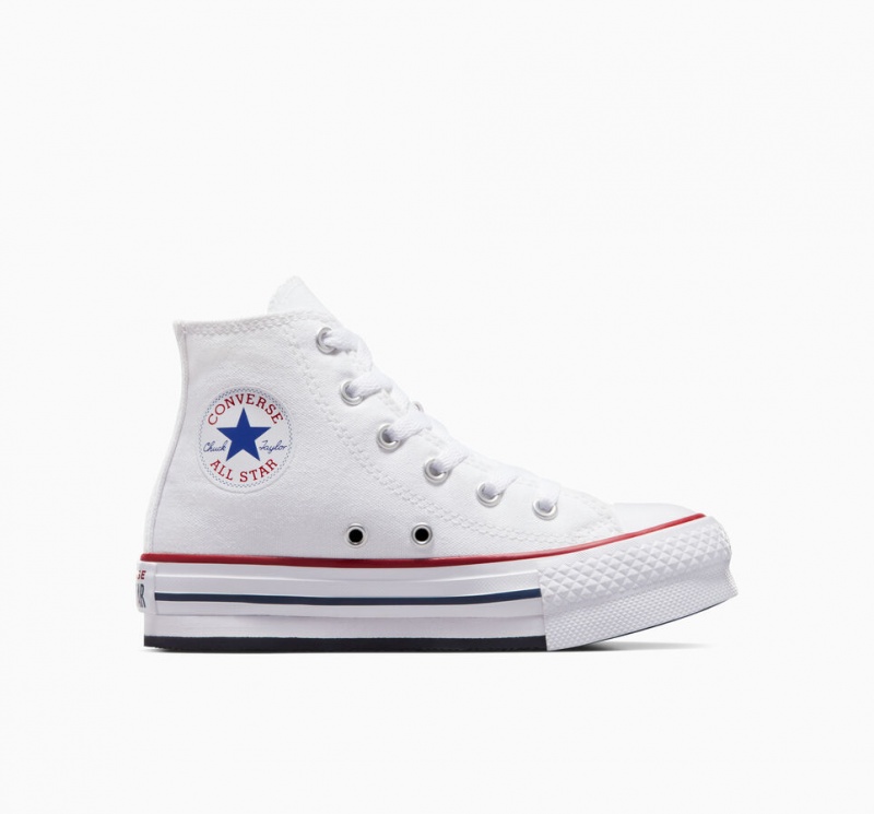 Converse Chuck Taylor All Star Lift Plataforma Branco Azul Marinho | 2467-QXLFN