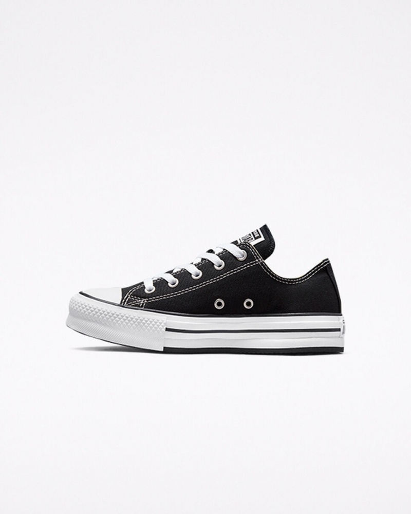 Converse Chuck Taylor All Star Lift Plataforma Pretas Branco Pretas | 9127-LJMWS