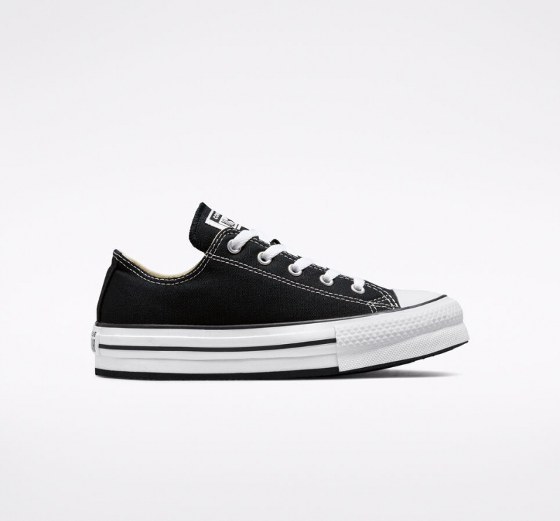 Converse Chuck Taylor All Star Lift Plataforma Pretas Branco Pretas | 9127-LJMWS