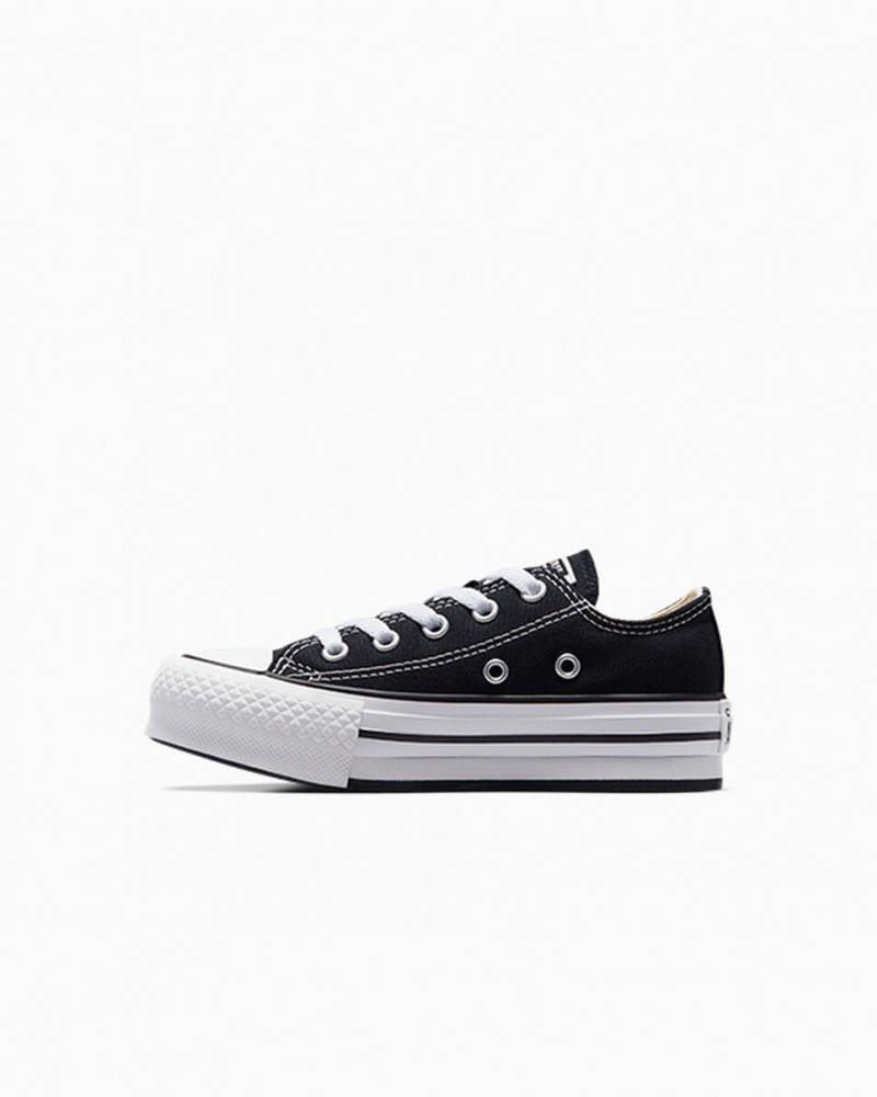 Converse Chuck Taylor All Star Lift Plataforma Pretas Branco Pretas | 9850-SPIGX