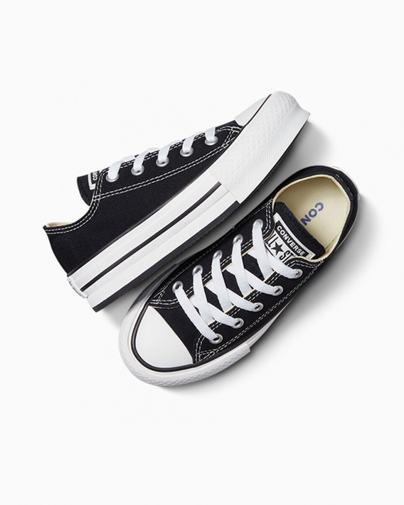 Converse Chuck Taylor All Star Lift Plataforma Pretas Branco Pretas | 9850-SPIGX