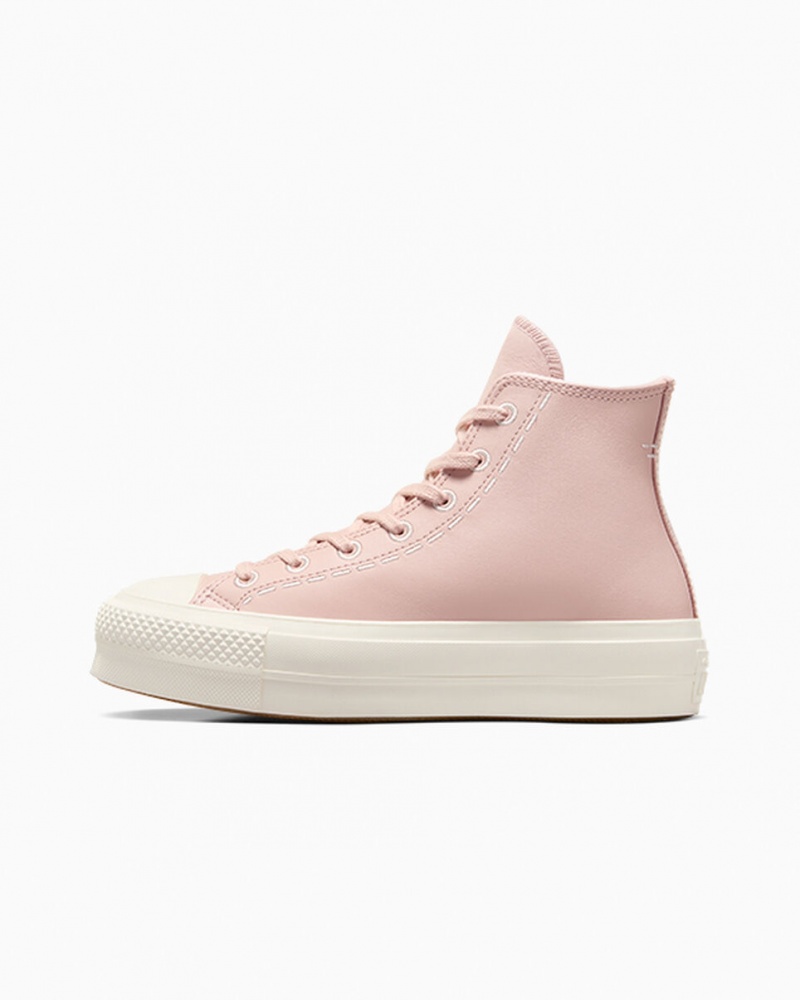 Converse Chuck Taylor All Star Lift Plataforma Bold Stitch Rosa Rosa | 4931-CQHBP