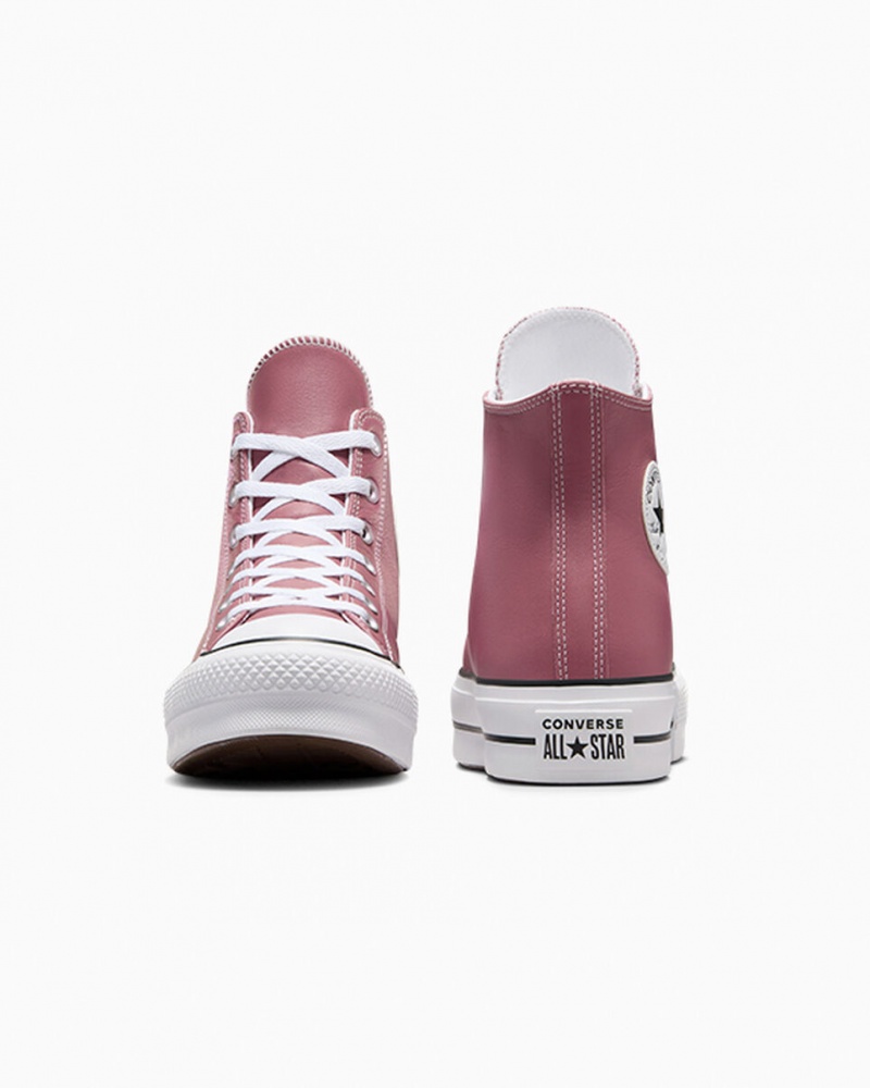 Converse Chuck Taylor All Star Lift Plataforma Excess Materials Rosa Branco Pretas | 4719-VUNBC