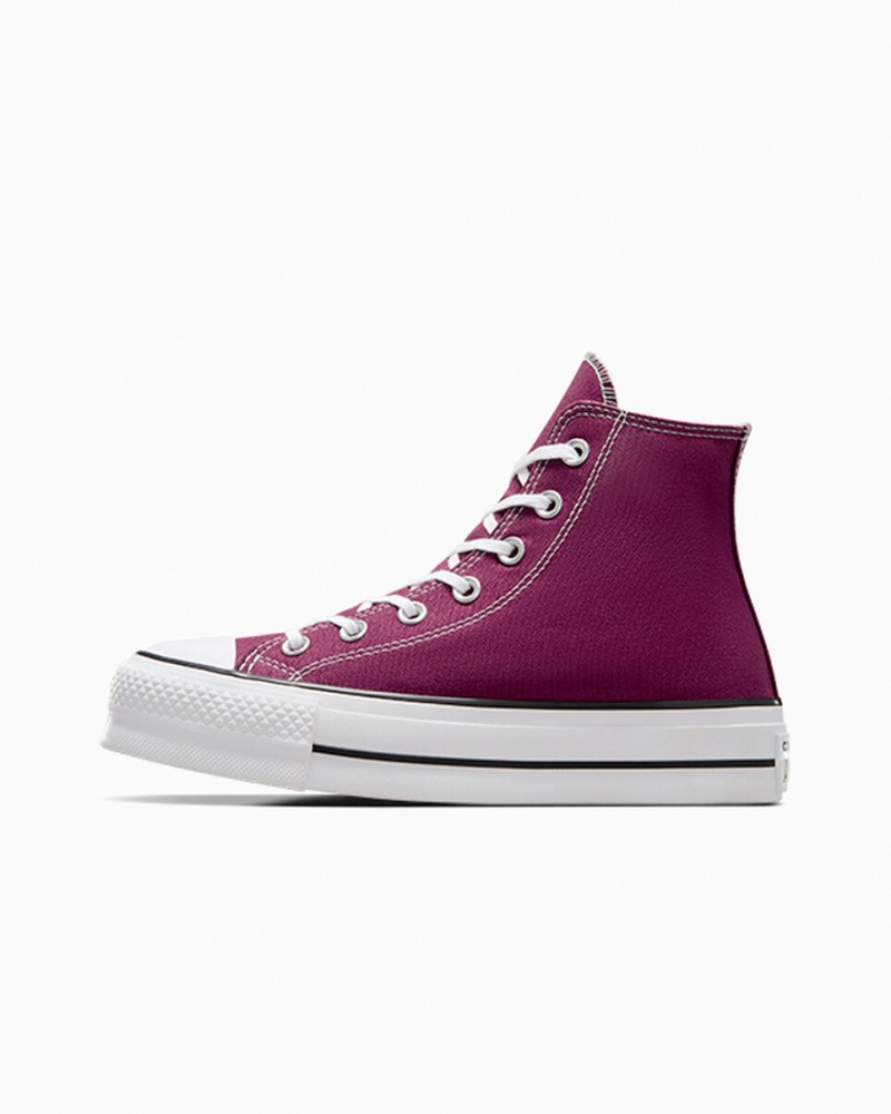 Converse Chuck Taylor All Star Lift Plataforma Seasonal Color Branco Pretas | 1623-ACLIM