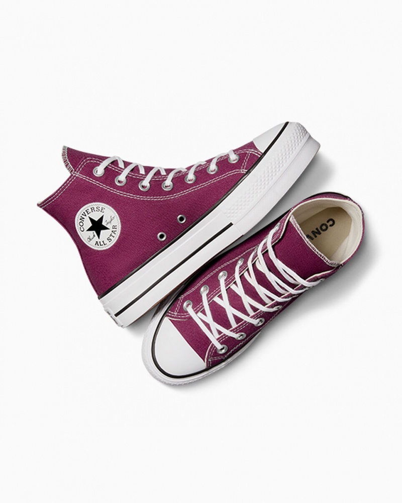 Converse Chuck Taylor All Star Lift Plataforma Seasonal Color Branco Pretas | 1623-ACLIM