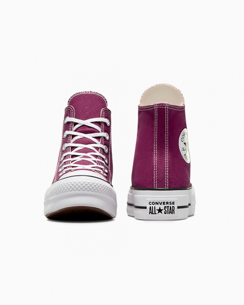 Converse Chuck Taylor All Star Lift Plataforma Seasonal Color Branco Pretas | 1623-ACLIM