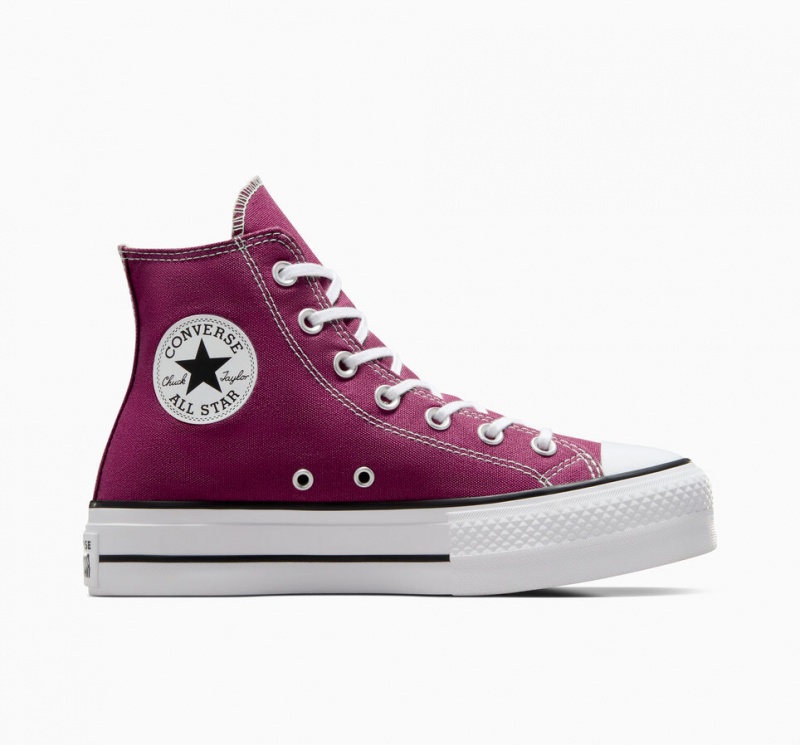 Converse Chuck Taylor All Star Lift Plataforma Seasonal Color Branco Pretas | 1623-ACLIM