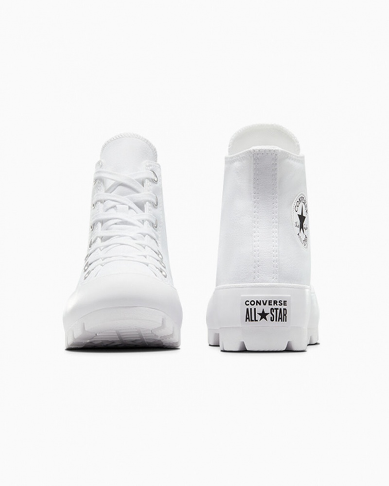 Converse Chuck Taylor All Star Lugged Branco Pretas Branco | 6980-FXSBJ