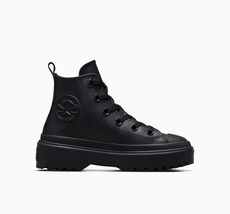 Converse Chuck Taylor All Star Lugged Lift Plataforma Couro Pretas Pretas Pretas | 7403-PWIVO