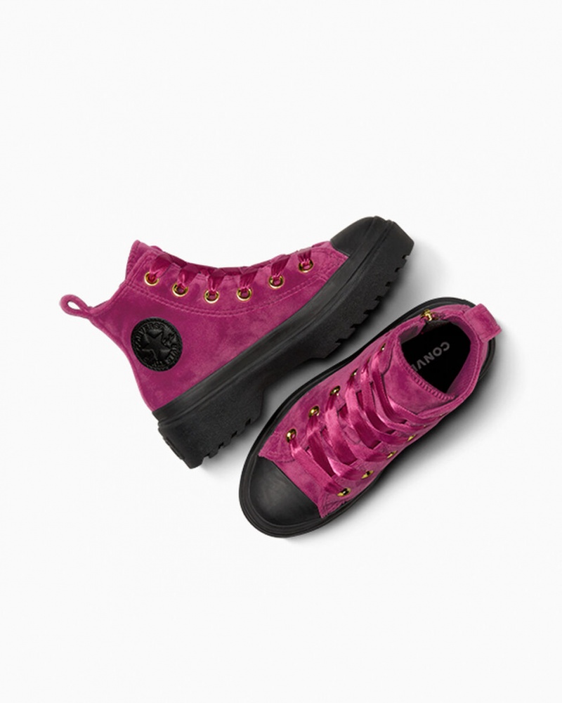 Converse Chuck Taylor All Star Lugged Lift Plataforma Velvet Pretas Pretas | 3201-GYHIP