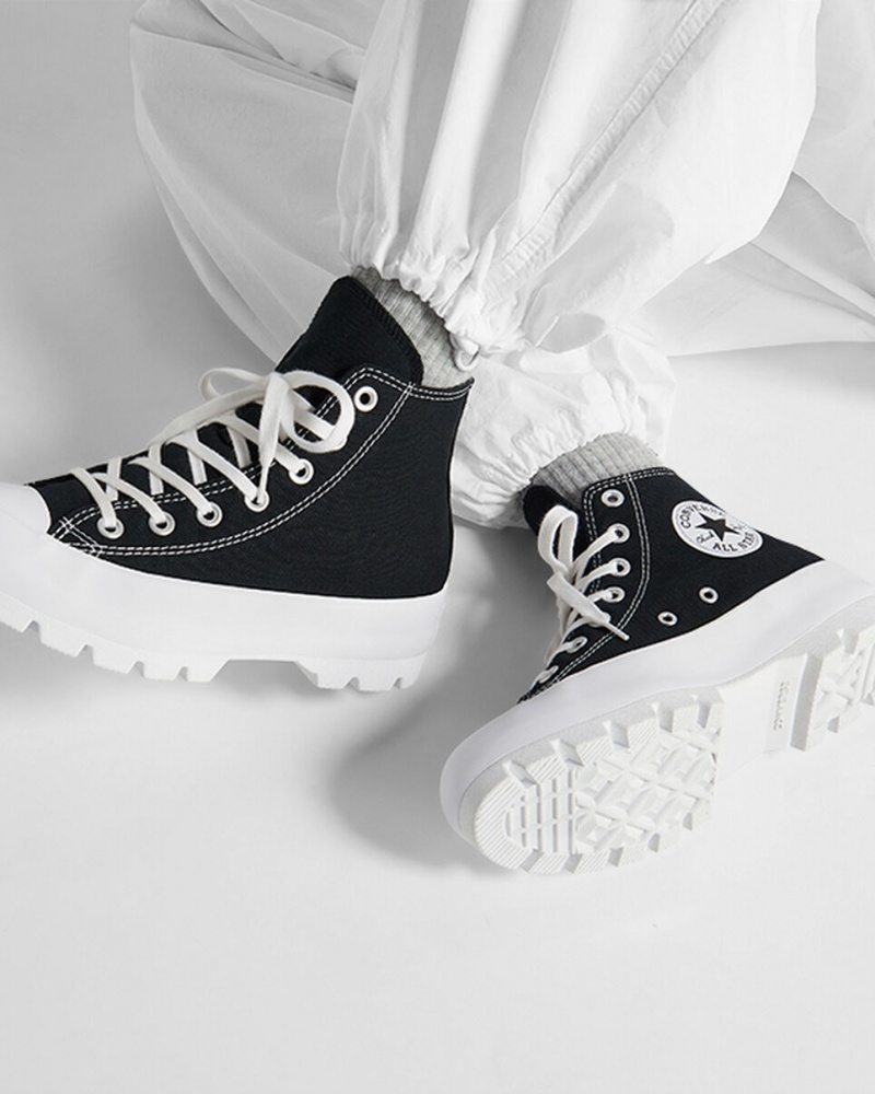 Converse Chuck Taylor All Star Lugged Pretas Branco Pretas | 3540-LWYBZ