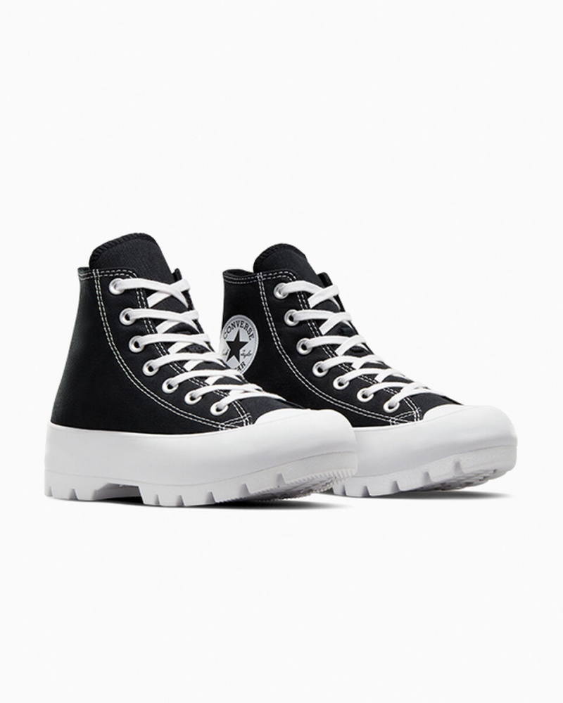 Converse Chuck Taylor All Star Lugged Pretas Branco Pretas | 3540-LWYBZ