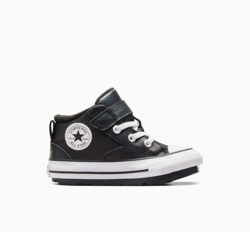 Converse Chuck Taylor All Star Malden Street Boot Pretas Pretas Branco | 3945-INQET