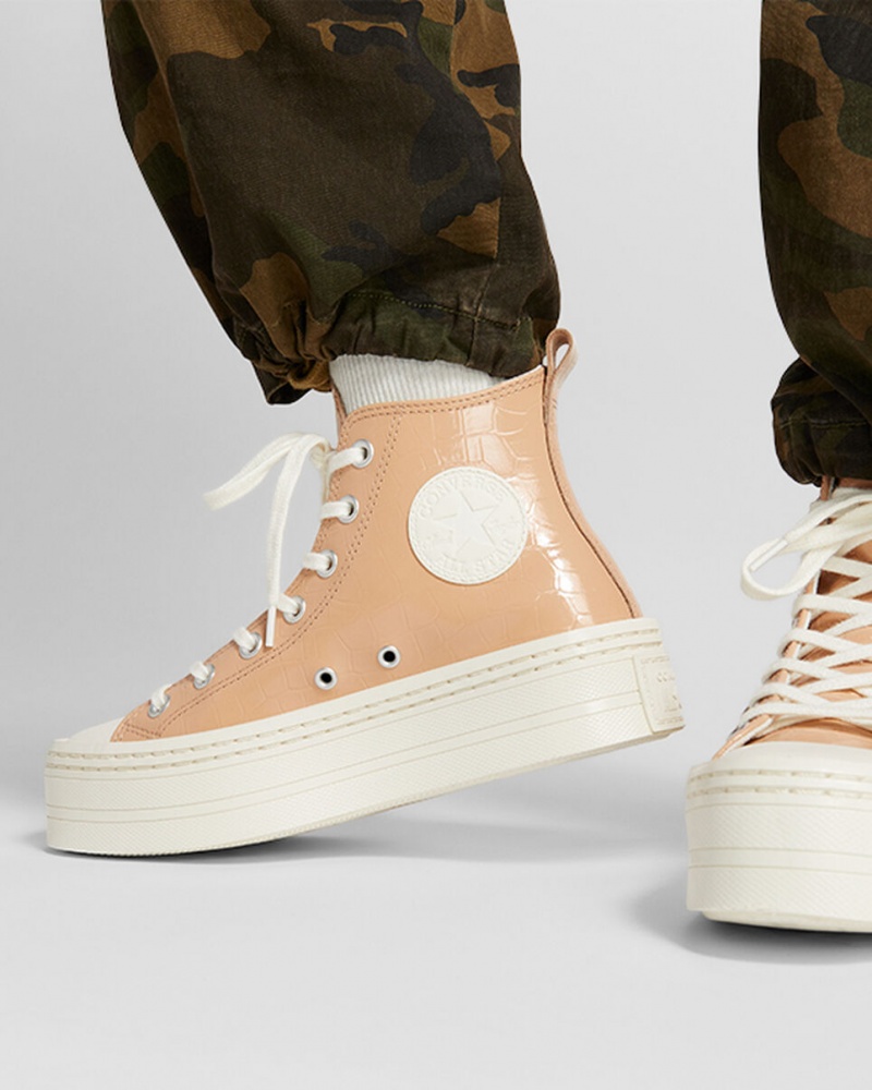 Converse Chuck Taylor All Star Modern Lift Plataforma Embossed Epic Dune / Epic Dune / Egret | 8136-ZRCOT