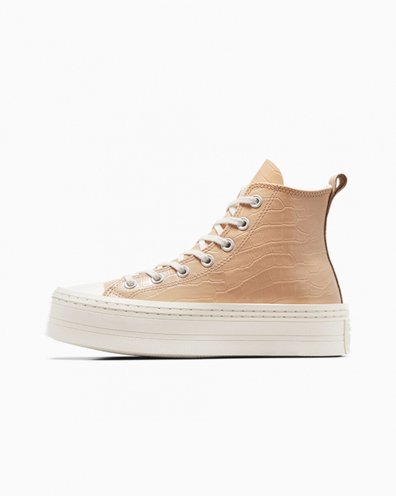 Converse Chuck Taylor All Star Modern Lift Plataforma Embossed Epic Dune / Epic Dune / Egret | 8136-ZRCOT