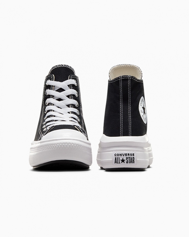 Converse Chuck Taylor All Star Move Plataforma Pretas Branco | 6913-RKEMY