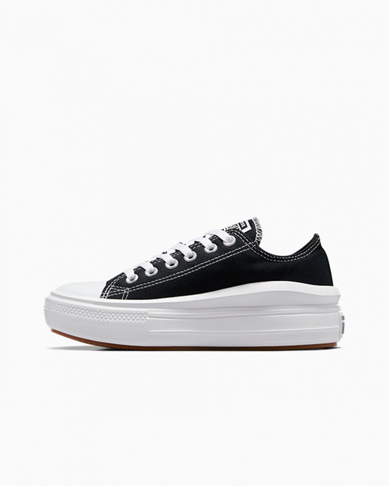 Converse Chuck Taylor All Star Move Plataforma Pretas Branco Branco | 9543-PLBRW