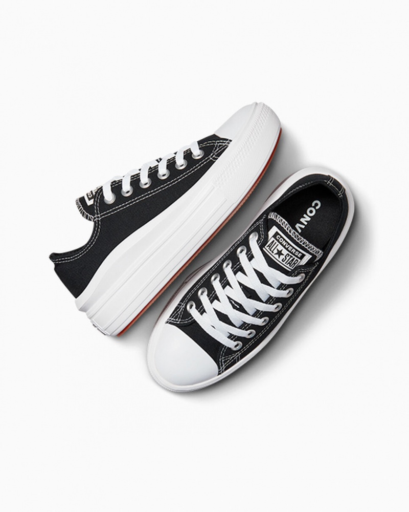 Converse Chuck Taylor All Star Move Plataforma Pretas Branco Branco | 9543-PLBRW