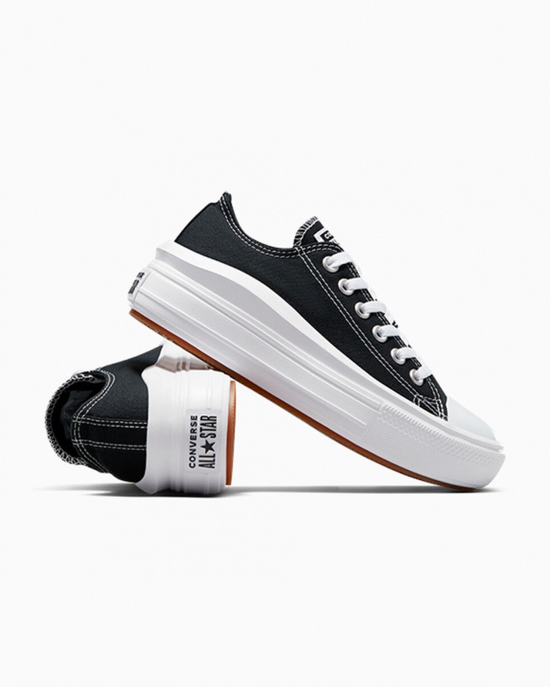 Converse Chuck Taylor All Star Move Plataforma Pretas Branco Branco | 9543-PLBRW