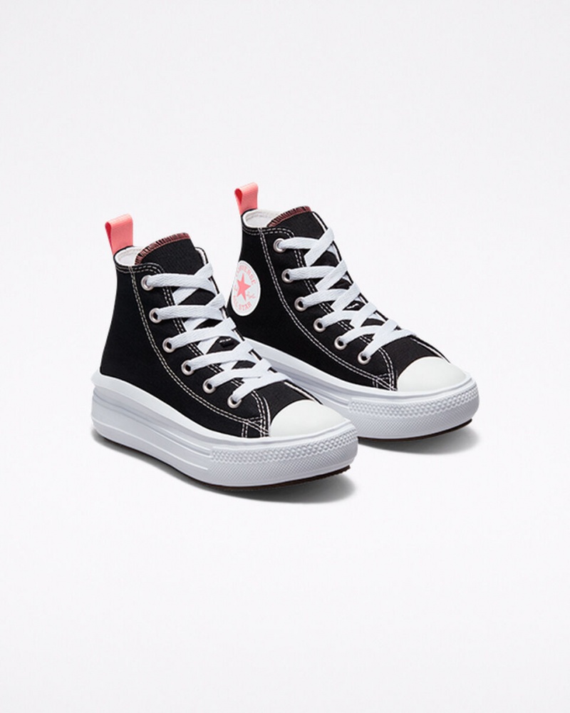 Converse Chuck Taylor All Star Move Plataforma Pretas Rosa Branco | 6502-CAHNW