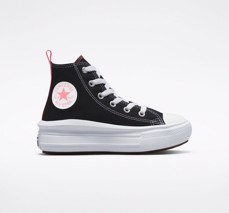 Converse Chuck Taylor All Star Move Plataforma Pretas Rosa Branco | 6502-CAHNW