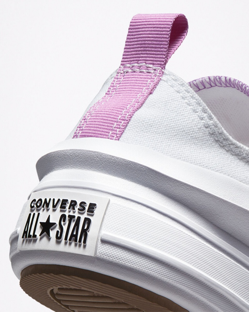 Converse Chuck Taylor All Star Move Plataforma Branco Roxo Branco | 2651-KVWJS