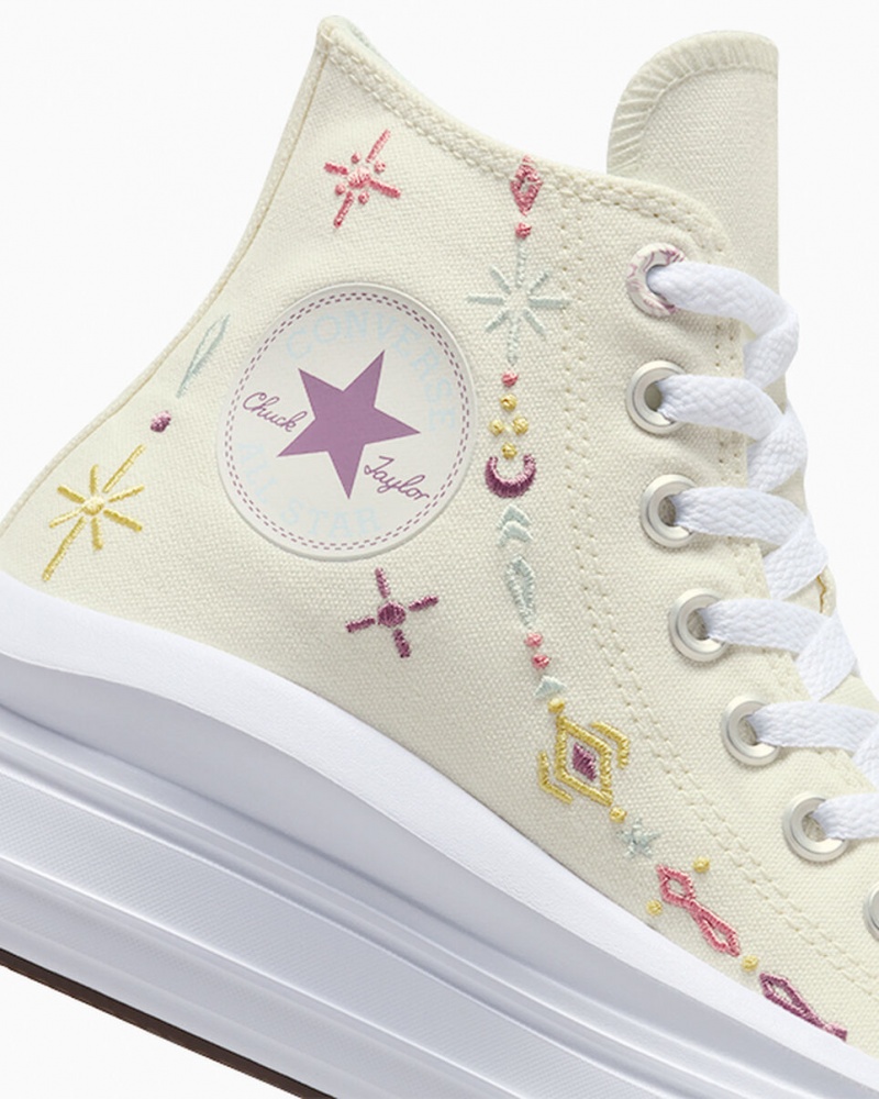 Converse Chuck Taylor All Star Move Plataforma Alchemy Embroidery Branco | 9746-EFTRK