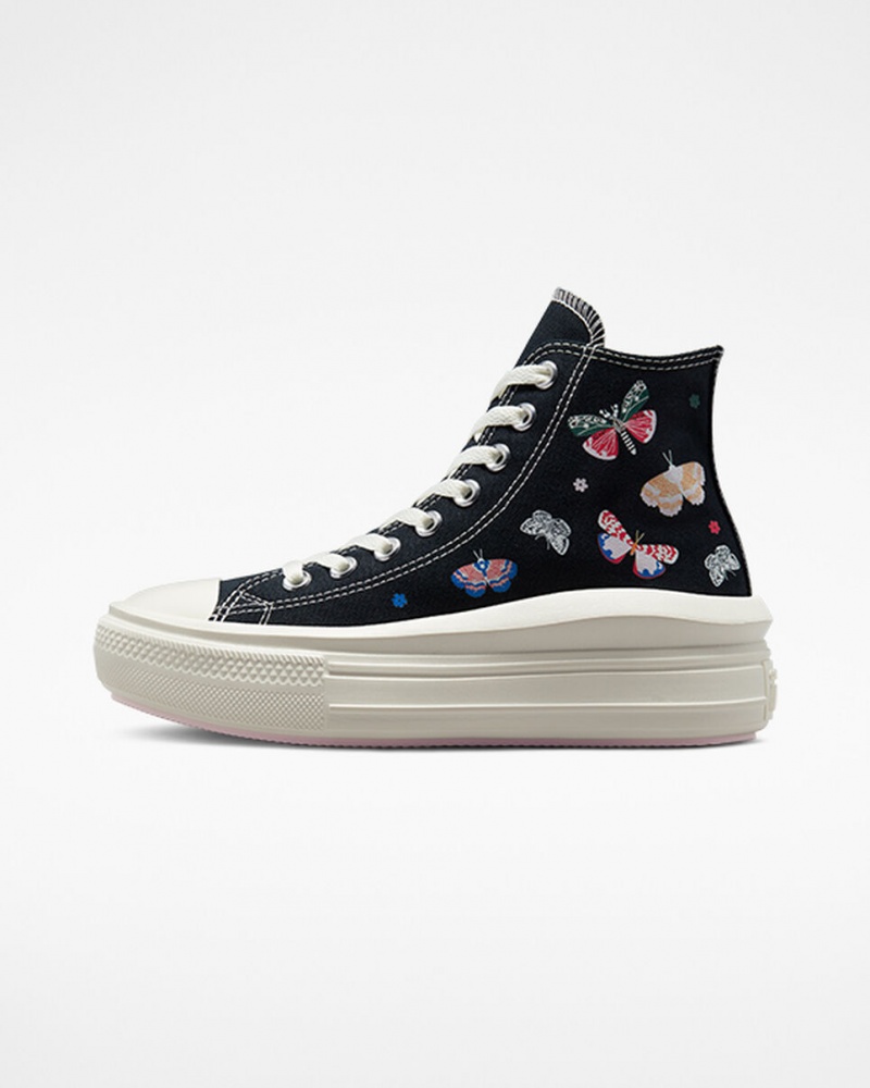 Converse Chuck Taylor All Star Move Plataforma Butterfly Wings Pretas Rosa | 1067-WCMKR