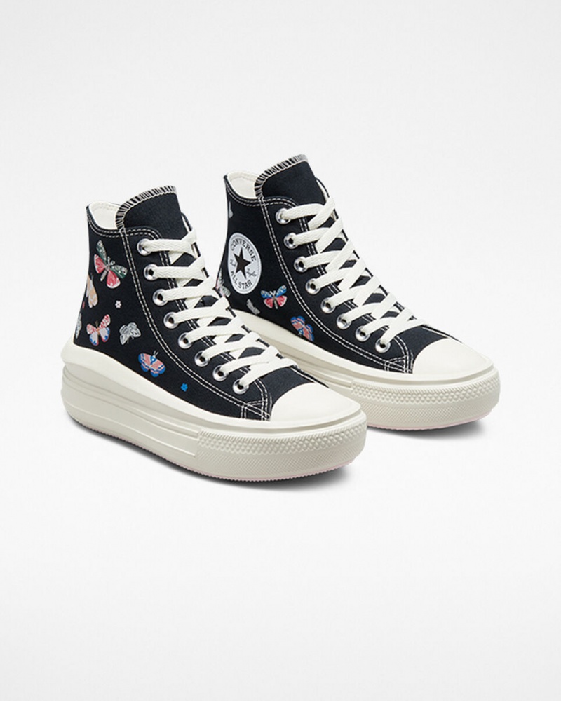 Converse Chuck Taylor All Star Move Plataforma Butterfly Wings Pretas Rosa | 1067-WCMKR