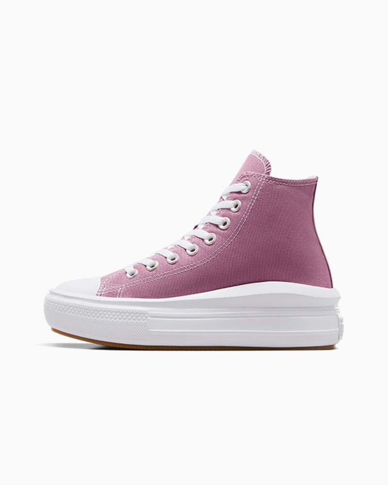 Converse Chuck Taylor All Star Move Plataforma Seasonal Color Branco Pretas | 7620-MESHC