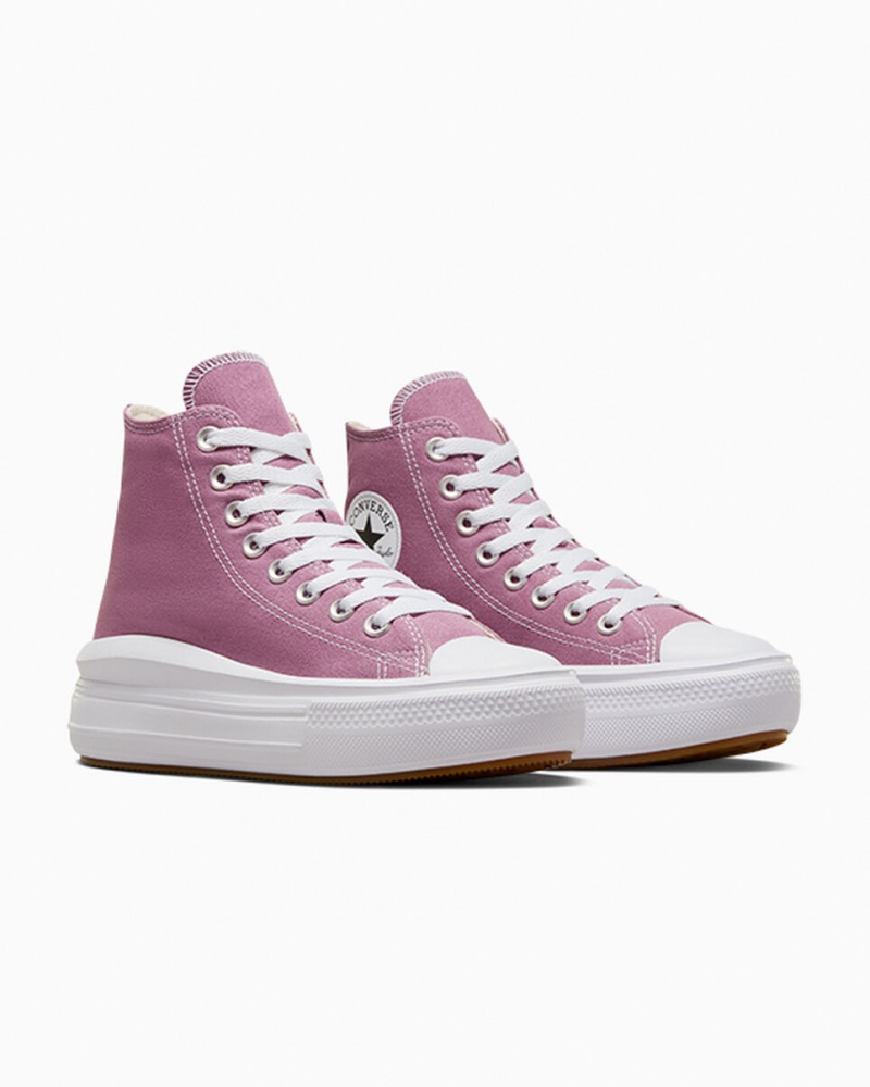 Converse Chuck Taylor All Star Move Plataforma Seasonal Color Branco Pretas | 7620-MESHC