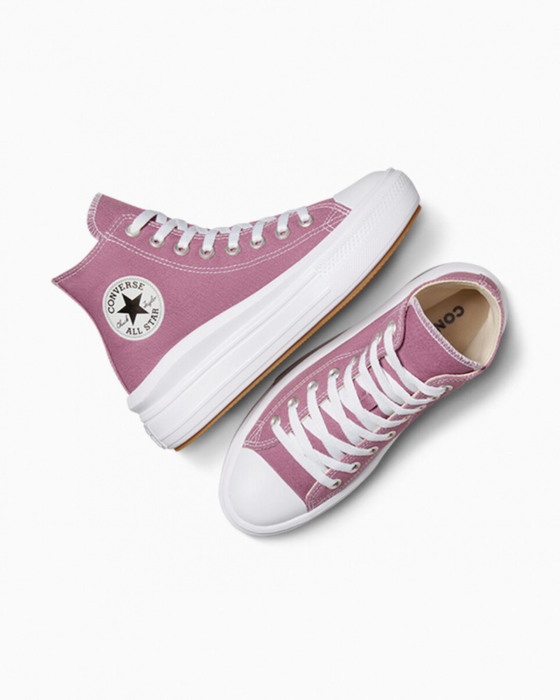 Converse Chuck Taylor All Star Move Plataforma Seasonal Color Branco Pretas | 7620-MESHC