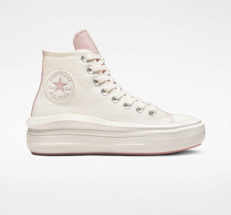 Converse Chuck Taylor All Star Move Plataforma Tonal Materials Rosa | 4659-TPEUM