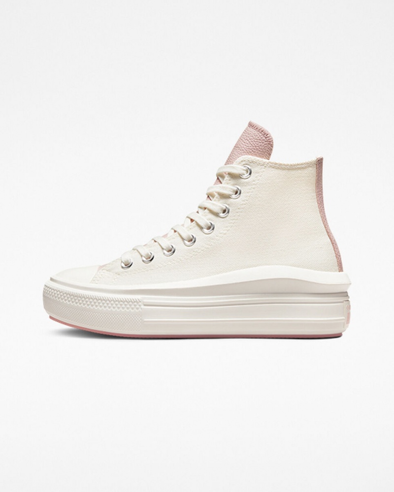 Converse Chuck Taylor All Star Move Plataforma Tonal Materials Rosa | 9057-WCFNY