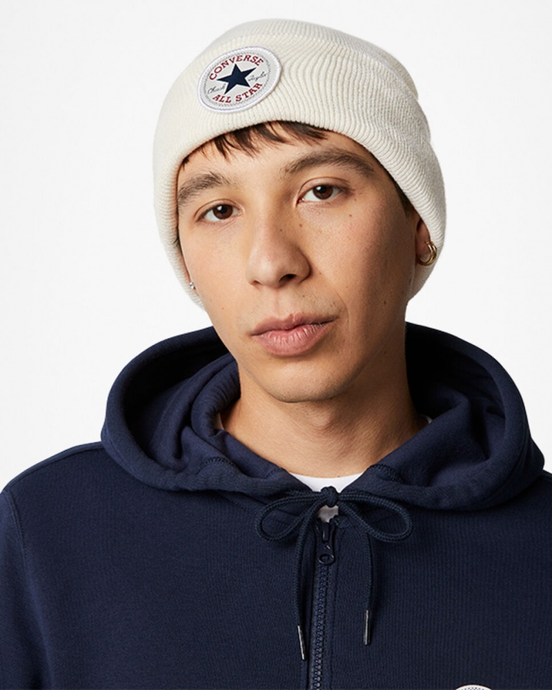 Converse Chuck Taylor All Star Patch Beanie Egret | 1932-ZTMFP